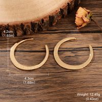 1 Pair Exaggerated Simple Style Circle Plating Alloy Copper Silver Plated Drop Earrings sku image 10