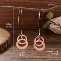 1 Pair Exaggerated Simple Style Circle Plating Alloy Copper Silver Plated Drop Earrings sku image 9