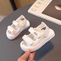 Kid's Basic Solid Color Round Toe Casual Sandals main image 5