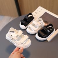 Kid's Basic Solid Color Round Toe Casual Sandals main image 1