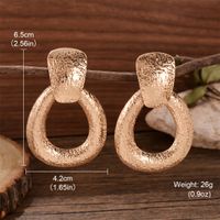 1 Pair Exaggerated Simple Style Circle Plating Alloy Copper Silver Plated Drop Earrings sku image 1
