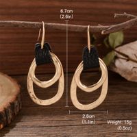 1 Pair Exaggerated Simple Style Circle Plating Alloy Copper Silver Plated Drop Earrings sku image 3