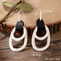 1 Pair Exaggerated Simple Style Circle Plating Alloy Copper Silver Plated Drop Earrings sku image 4