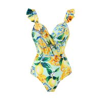 امرأة أنيق الأزهار ديتسي 2 قطعة مجموعة قطعة واحدة ملابس السباحة main image 4