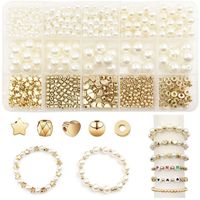 1 Set Elegant Simple Style Round Star Heart Shape Ccb Imitation Pearl Beads Jewelry Accessories main image 1