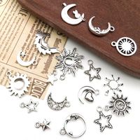 1 Piece Simple Style Sun Star Moon Alloy Plating Pendant Jewelry Accessories main image 4