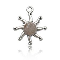 1 Piece Simple Style Sun Star Moon Alloy Plating Pendant Jewelry Accessories sku image 6