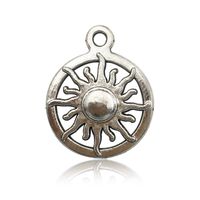 1 Piece Simple Style Sun Star Moon Alloy Plating Pendant Jewelry Accessories sku image 9