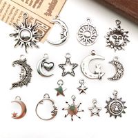 1 Piece Simple Style Sun Star Moon Alloy Plating Pendant Jewelry Accessories main image 1
