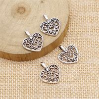 1 Piece Simple Style Heart Shape Alloy Plating Pendant Jewelry Accessories main image 4
