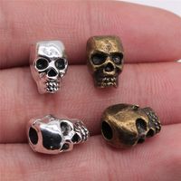 1 Piece Hip-hop Retro Skull Alloy Plating Beads Jewelry Accessories main image 1