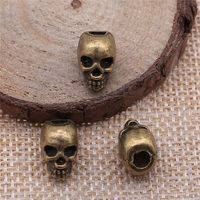 1 Piece Hip-hop Retro Skull Alloy Plating Beads Jewelry Accessories sku image 1