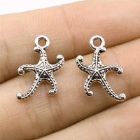 1 Piece Retro Starfish Alloy Plating Pendant Jewelry Accessories main image 4