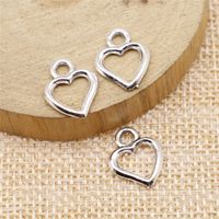 1 Piece Simple Style Heart Shape Alloy Plating Pendant Jewelry Accessories main image 1