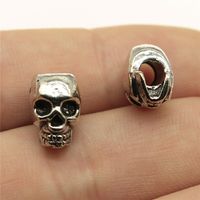 1 Piece Hip-hop Retro Skull Alloy Plating Beads Jewelry Accessories main image 4