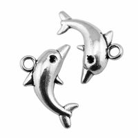 1 Piece Retro Dolphin Alloy Plating Pendant Jewelry Accessories main image 5
