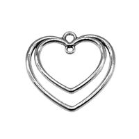 1 Piece Retro Heart Shape Alloy Plating Pendant Jewelry Accessories main image 4