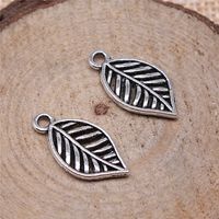1 Piece Simple Style Leaves Alloy Plating Pendant Jewelry Accessories main image 1