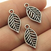 1 Piece Simple Style Leaves Alloy Plating Pendant Jewelry Accessories main image 3