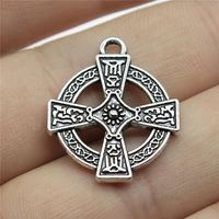 1 Piece Retro Cross Alloy Plating Pendant Jewelry Accessories main image 4