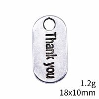 1 Piece Retro Letter Alloy Plating Pendant Jewelry Accessories main image 2