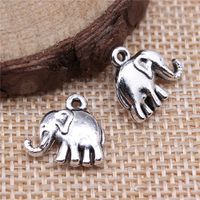 1 Piece Simple Style Elephant Alloy Plating Pendant Jewelry Accessories main image 1