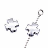 1 Piece Simple Style Cross Alloy Plating Beads Jewelry Accessories main image 4