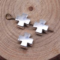 1 Piece Simple Style Cross Alloy Plating Beads Jewelry Accessories main image 5