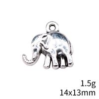 1 Piece Simple Style Elephant Alloy Plating Pendant Jewelry Accessories main image 2