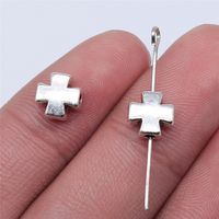 1 Piece Simple Style Cross Alloy Plating Beads Jewelry Accessories main image 3