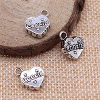 1 Piece Retro Letter Heart Shape Alloy Plating Pendant Jewelry Accessories main image 1