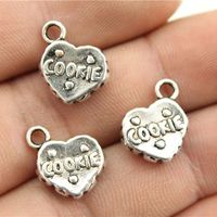 1 Piece Retro Letter Heart Shape Alloy Plating Pendant Jewelry Accessories main image 4