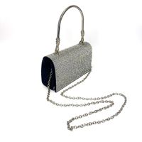 Women's Pu Leather Solid Color Elegant Square Flip Cover Evening Bag main image 6