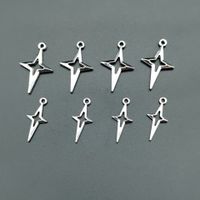 100 Pcs/package Simple Style Star Alloy Plating Pendant Jewelry Accessories main image 1