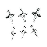 100 Pcs/package Simple Style Star Alloy Plating Pendant Jewelry Accessories main image 3