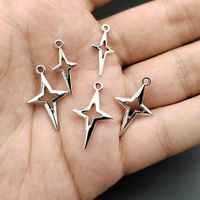 100 Pcs/package Simple Style Star Alloy Plating Pendant Jewelry Accessories main image 2
