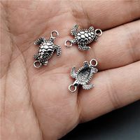 100 Pcs/package Cute Tortoise Zinc Alloy Plating Pendant Jewelry Accessories main image 4