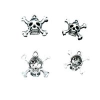 100 Pcs/package Hip-hop Skull Zinc Alloy Plating Pendant Jewelry Accessories main image 2