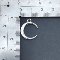 100 Pcs/package Simple Style Moon Alloy Plating Pendant Jewelry Accessories main image 2