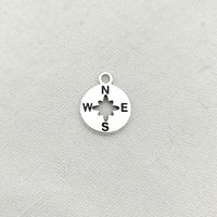 100 Pcs/package Simple Style Compass Zinc Alloy Plating Pendant Jewelry Accessories main image 5