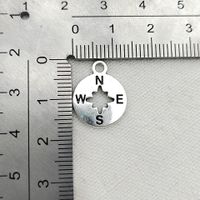 100 Pcs/package Simple Style Compass Zinc Alloy Plating Pendant Jewelry Accessories main image 4