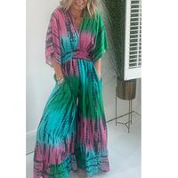 Women's Holiday Travel Street Streetwear Color Block Full Length Jumpsuits main image 6