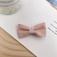 Kid's Simple Style Bow Knot Cotton Hair Clip sku image 1
