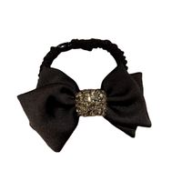 Women's Lady Solid Color Rhinestone Bowknot Hair Tie main image 4