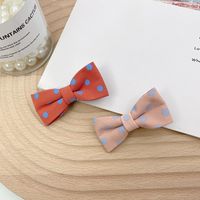 Kid's Simple Style Bow Knot Cotton Hair Clip main image 3
