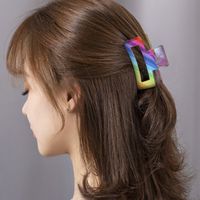 Women's Sweet Colorful Plastic Handmade Hair Claws main image 4