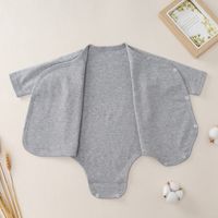 Basic Solid Color Cotton Baby Rompers main image 2