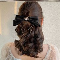 Women's Sweet Bow Knot Cloth Handmade Chain Hair Clip main image 4