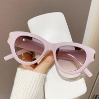 Simple Style Color Block Pc Cat Eye Full Frame Women's Sunglasses sku image 5