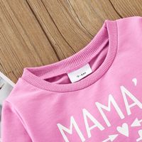 Simple Style Letter Cotton Blend Hoodies & Sweaters main image 4